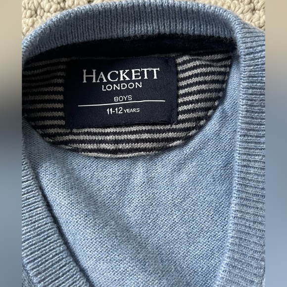 Boys cotton/cashmere sweater from the luxury European brand Hackett. Sz 11/12 - Picture 9 of 9